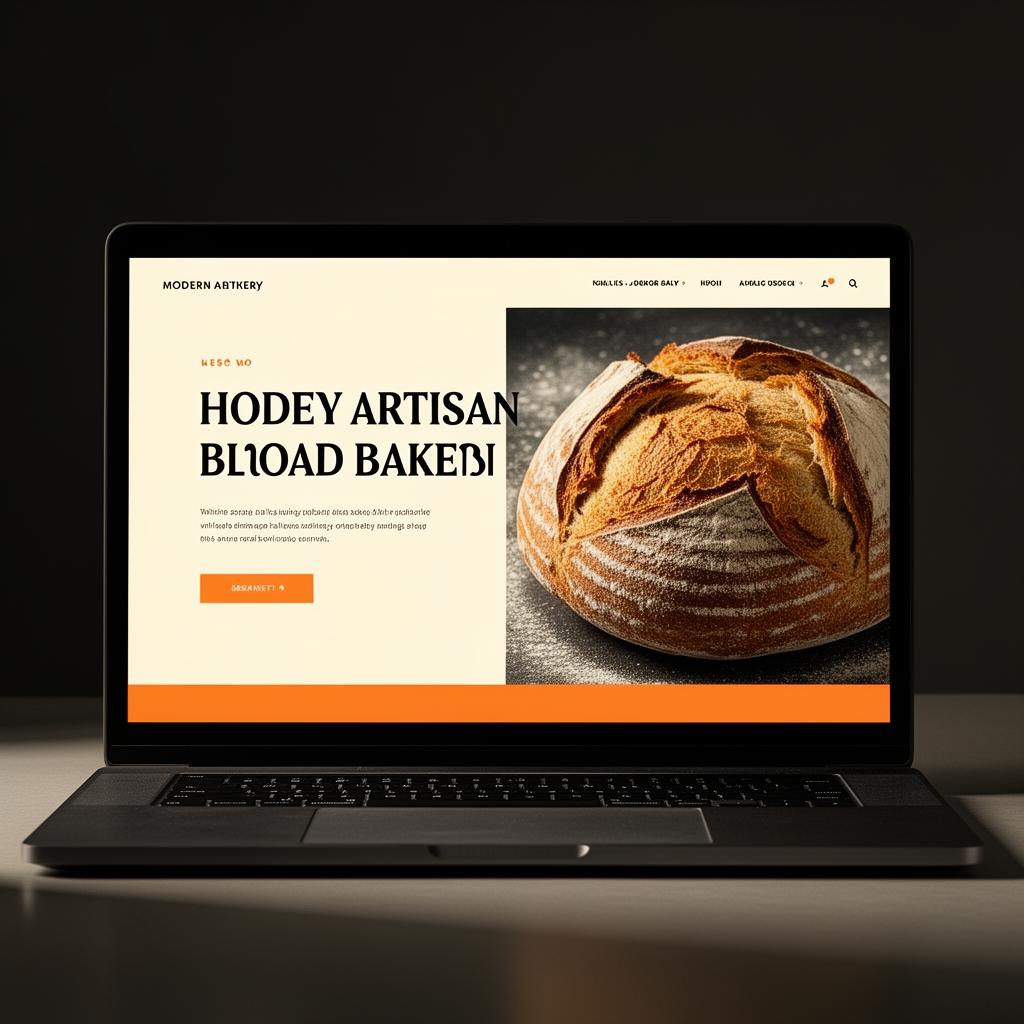The Baker's Hearth website mockup