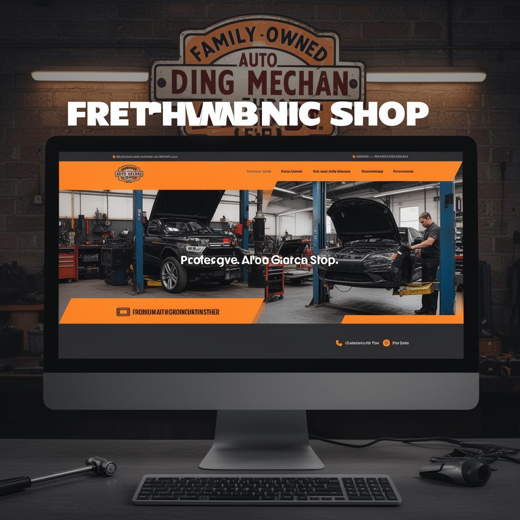 Garber Auto website mockup